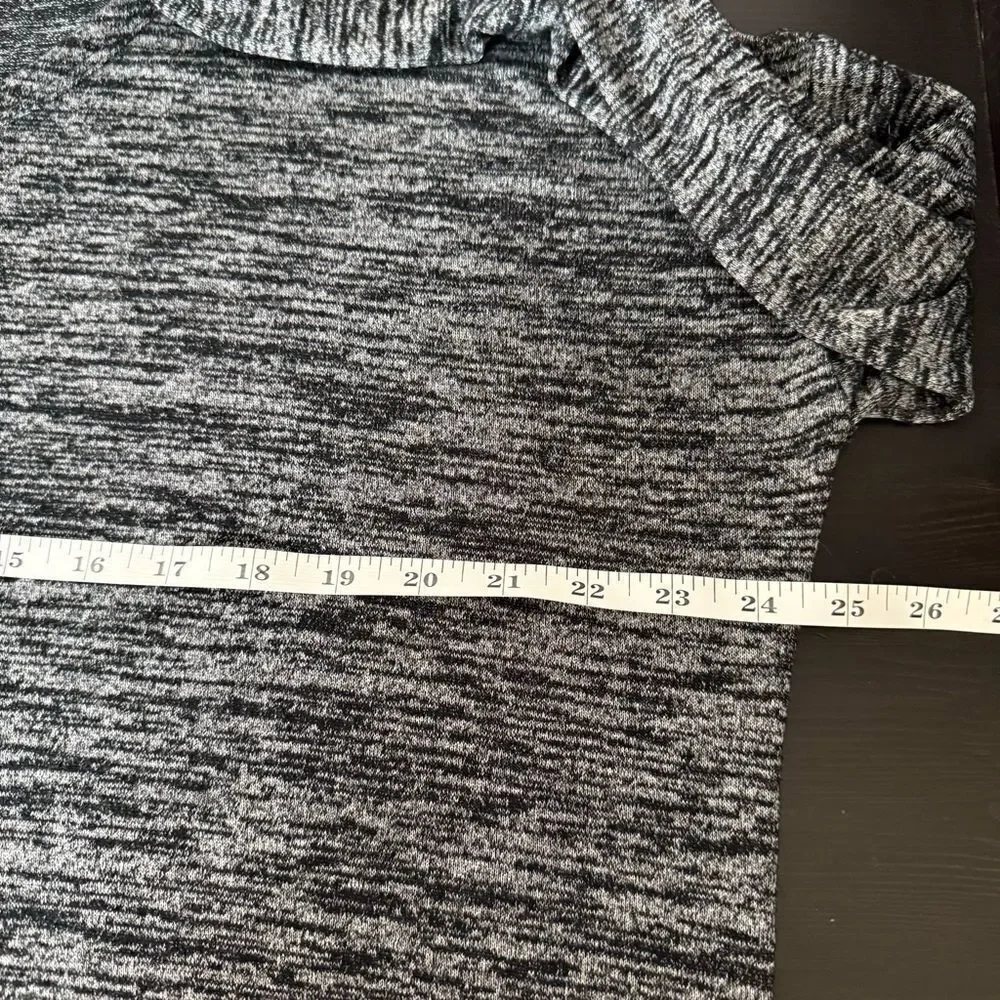 Rag & Bone Sweater Womens Sz L Heather Gray Knit Long Sleeve Stretch Lightweight - Picture 10 of 11